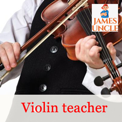 Violin teacher Mr. Tushar Biswas in Madral